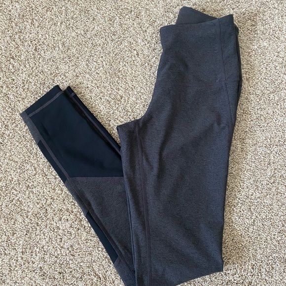 Zella gray black color block Banded athletic workout Leggings size XS - Picture 4 of 15
